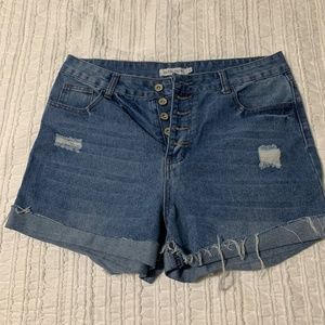 Mislook Jean shorts distressed